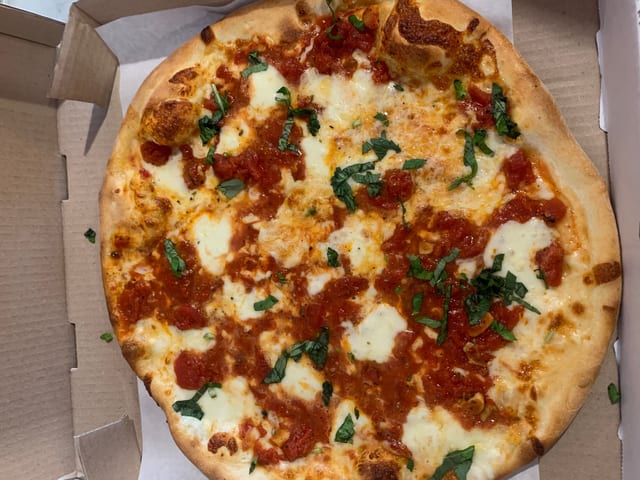 Margherita Gourmet Pizza.
