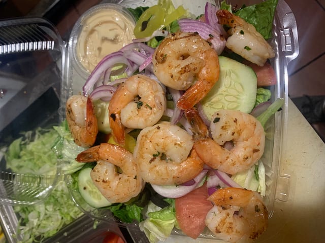 Grilled Shrimp Salad.