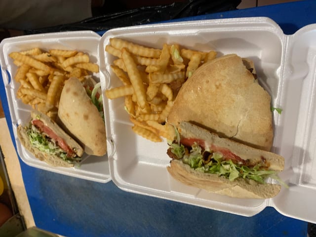 BLT Focaccia Sandwich.