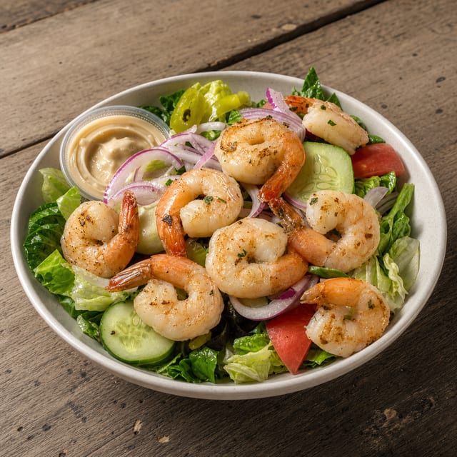 Grilled Shrimp Salad.