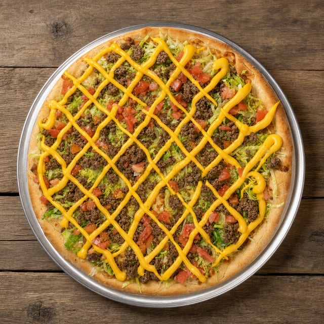 Taco Gourmet Pizza.