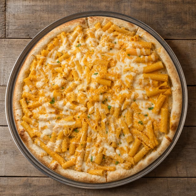 Penne Vodka Gourmet Pizza.