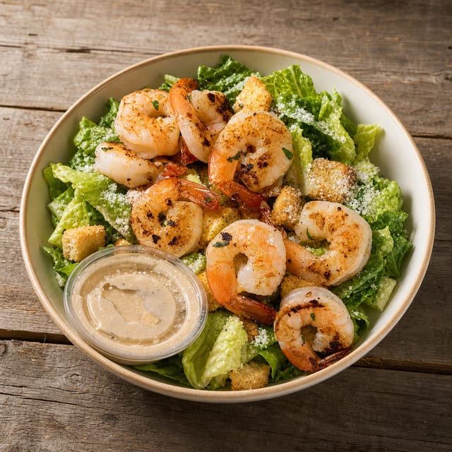 Grilled Shrimp Caesar Salad.