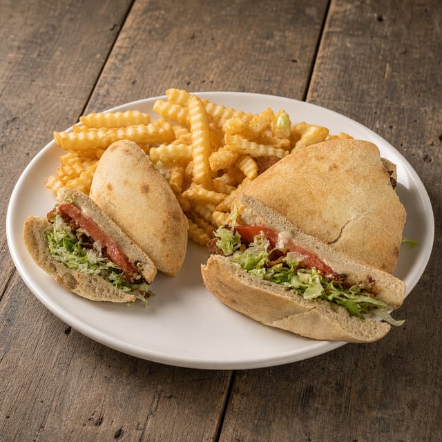 BLT Focaccia Sandwich.