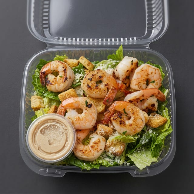 Grilled Shrimp Caesar Salad.