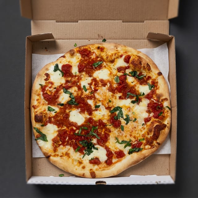 Margherita Gourmet Pizza.