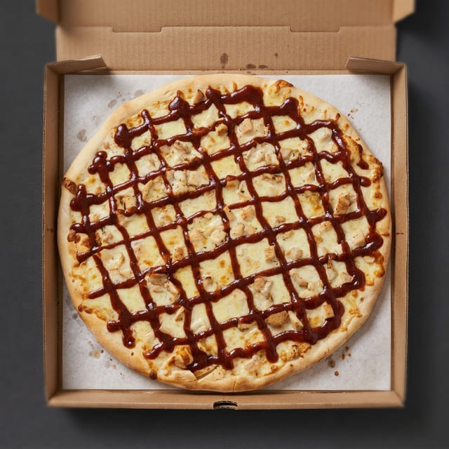 Chicken BBQ Gourmet Pizza.